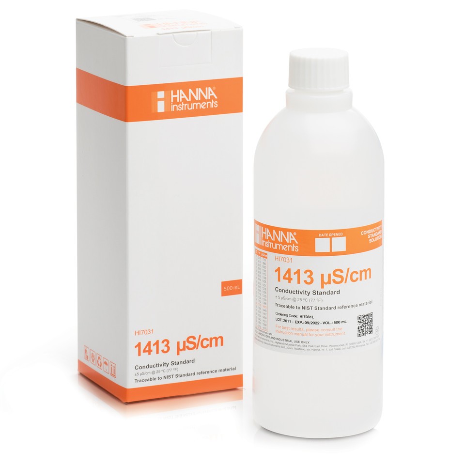 1413 µScm Conductivity Standard (500mL Bottle)