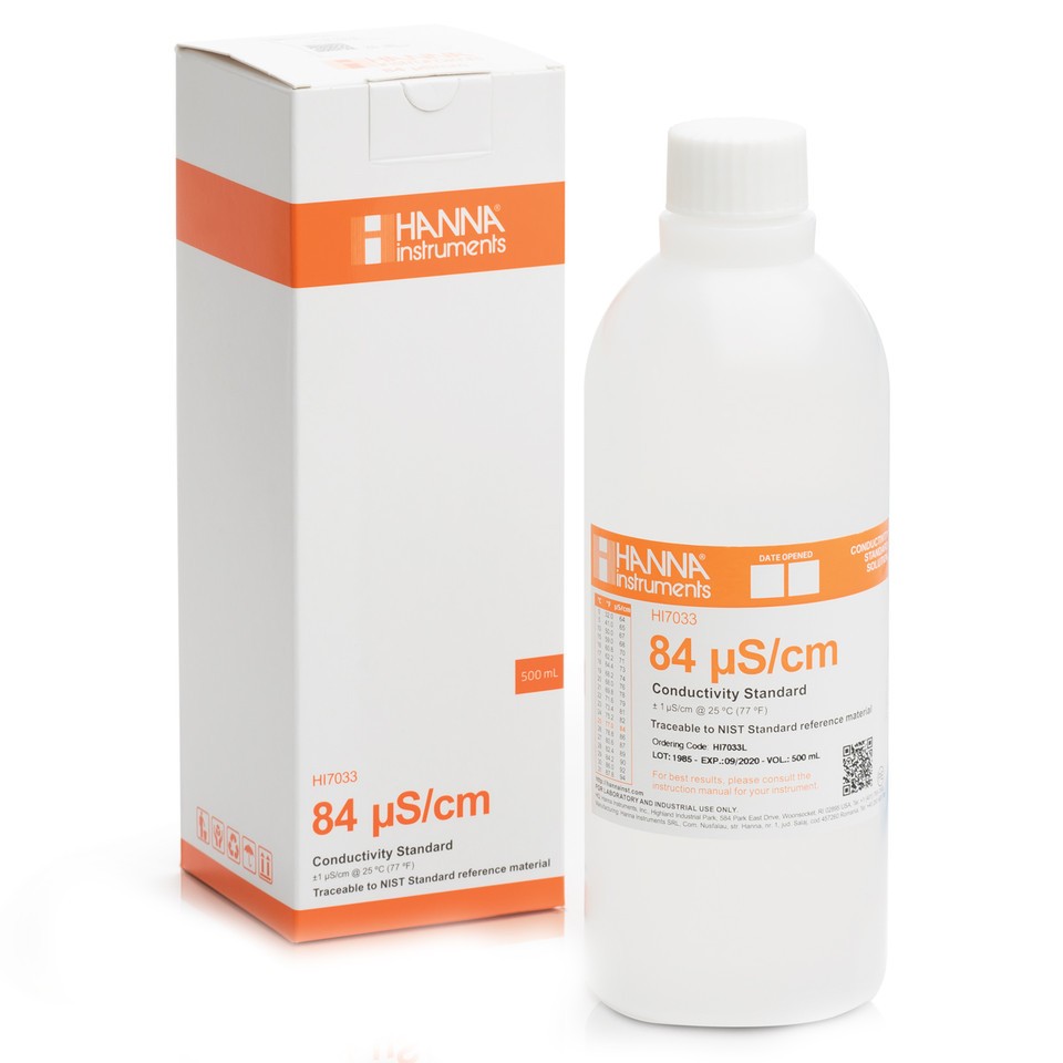84 µScm Conductivity Standard (500mL Bottle)